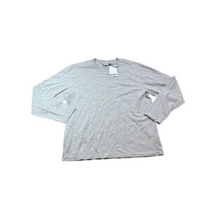 Brady Brand Mens Size XXL Long Sleeve Embroidered T-shirt Gray - Workout - Logo